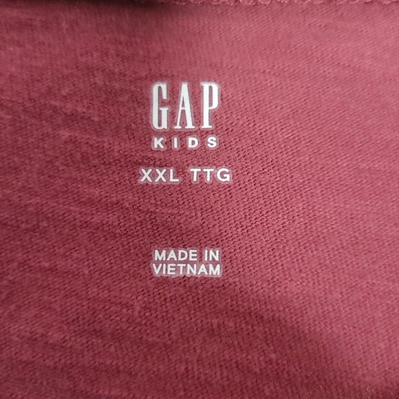 ❤2/$12❤ Girls GAP Kids XXL Cotton Cropped Tee with Flippy Sequins (Red)- EUC - Picture 6 of 7